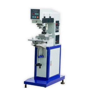 Zweifarbige Tampondruckmaschine mit Förderband